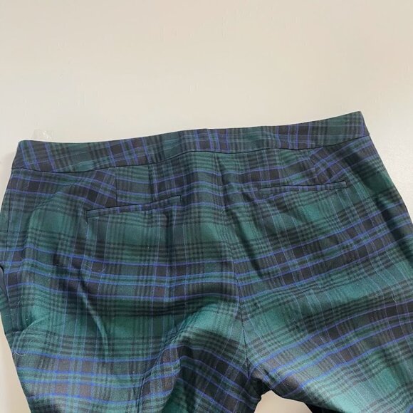 NWT Talbots Pant Trouser Tartan Watch Plaid Wool Stretch Winter Holiday Ribbon - Picture 5 of 11